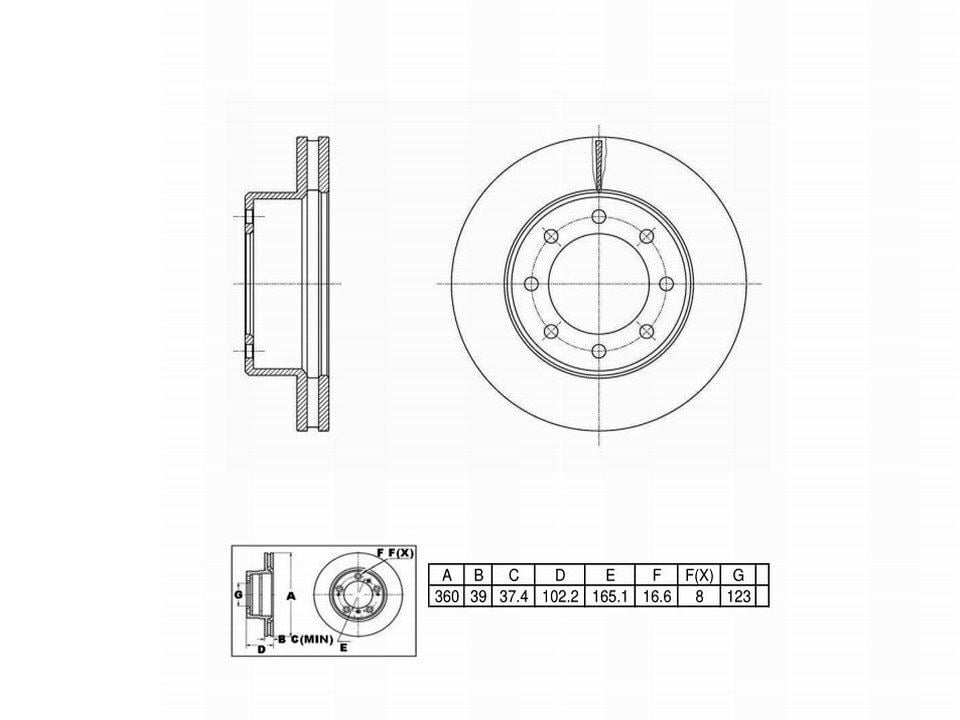 Winstop Brake Rotor, Front WS248101, Dodge Ram 2500 2010-2009