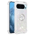 thumbnail image 2 of Funda para Google Pixel 9/Pixel 9 PRO 5G con Brillo Líquido Flotante, Purpurina, Parachoques y Anillo Giratorio Soporte, 2 of 5