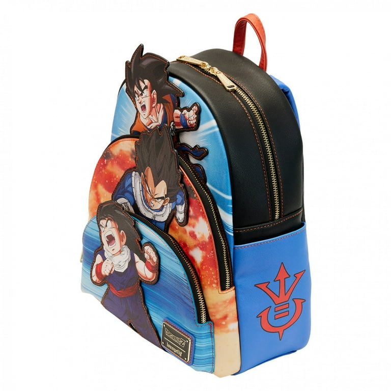 【Lounge Fly】Dragon Ball Z Triple Pocket Backpack Dragon Ball Z Triple Pocket Mini Backpack by Loungefly