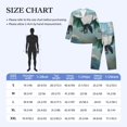 thumbnail image 3 of KLL Cloud Sky Green Dragon Sleepwear Mens Flannel Pajamas,Long Cotton Pj Set, 3 of 7