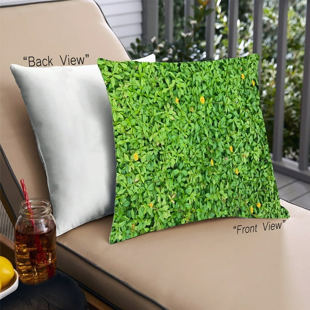 Ahgly Company Color Focus Green Coussin Décoratif d'Extérieur, 18 Po X 18 Po