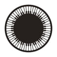 thumbnail image 1 of FYBTO Non slip Round Chair Mat Sitting Pad Area Rugs Washable Rug Living Room Bedroom 120cm-090502, 1 of 5