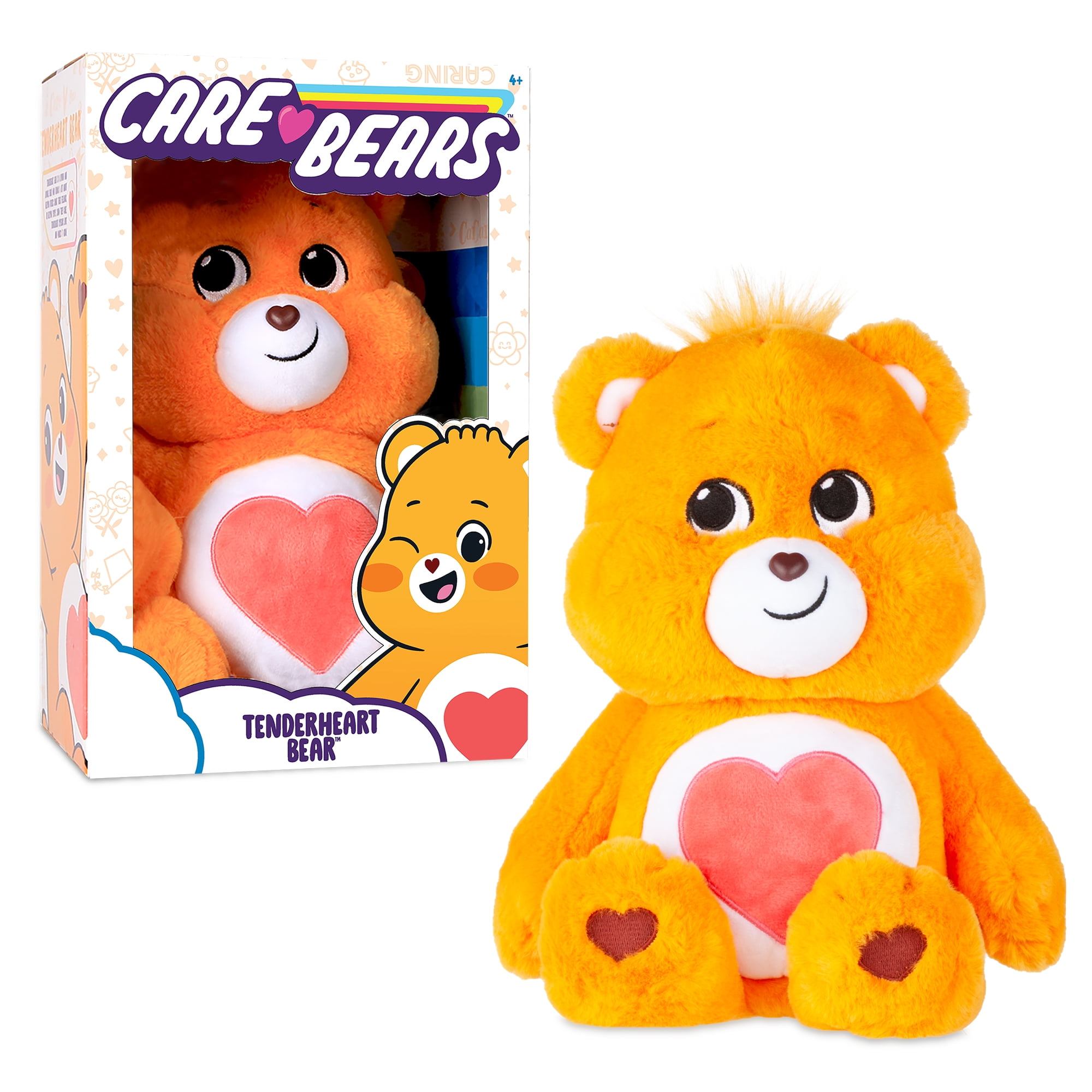 9" Care Bears Orange Laugh-A-Lot Bear Stuffed Bean Star Plush 2021 NEW NO TAGS 