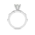 thumbnail image 2 of IGI Certified 1 Carat Oval Shape Lab Grown Diamond Engagement Ring | 14K White Gold | Aristea Elite Milgrain Diamond Ring | FG-VS1-VS2 Quality Friendly Diamonds, 2 of 5