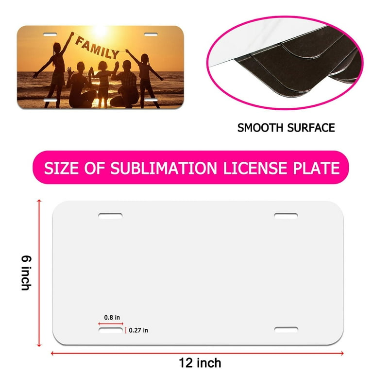 10 Pack Sublimation License Plate Blanks,Metal Brazil