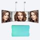 thumbnail image 1 of Espejo de barbero retráctil colgante de tres lados, espejo de maquillaje plegable con luz, espejo simple de tres pliegues de estilo europeo, 1 of 5
