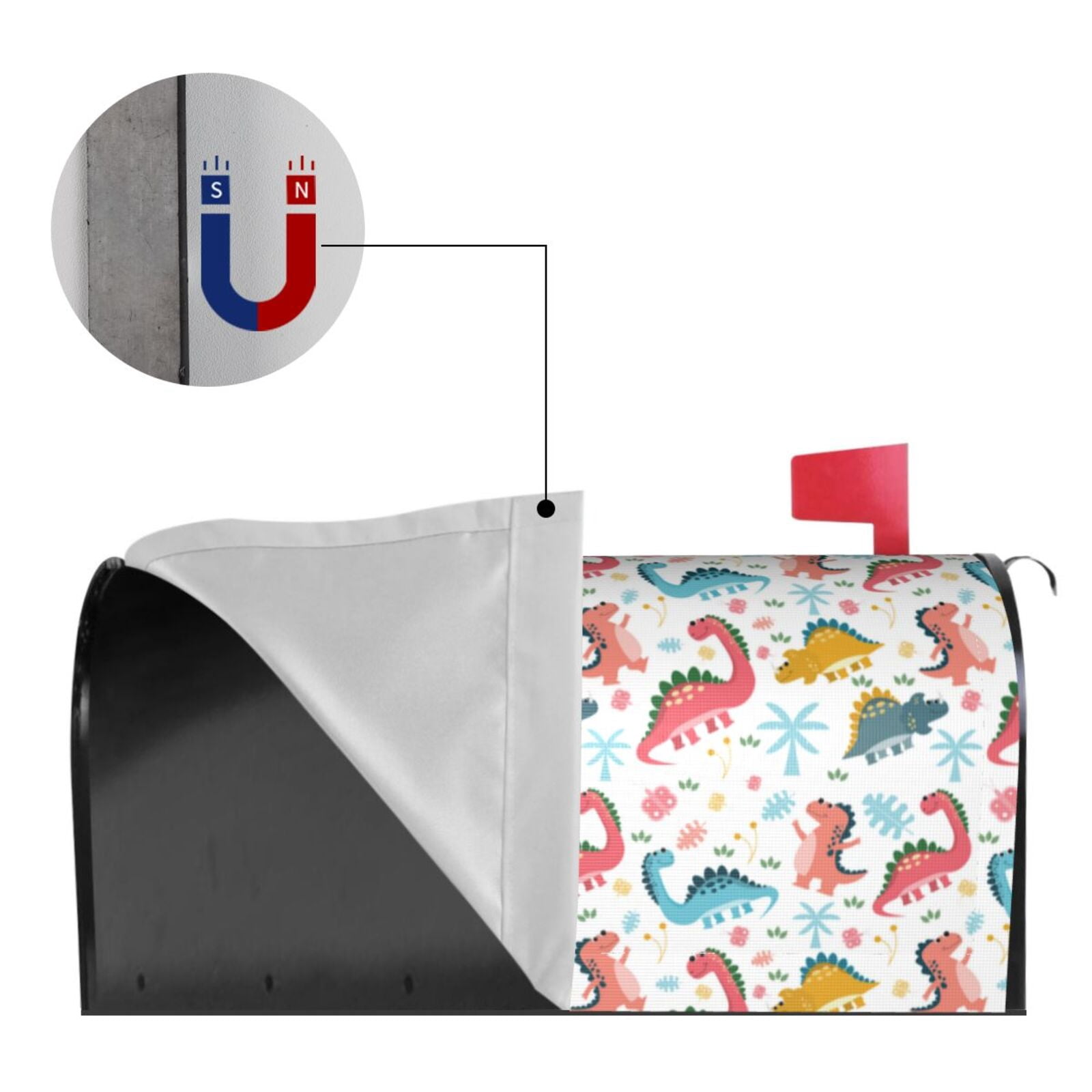 Kdxio Magnetic Mailbox Cover 21x18 in Mailbox Cover Outdoor Decoration Holiday Mailbox Covers for Home Garden Yard-21x18 in