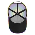 thumbnail image 4 of Lsque Colorful Glitter Rainbow Baseball Cap Trucker Low Profile Hat Golf Dad Hat Adjustable Original Classic Unconstructed Plain Cap Men Women, 4 of 9