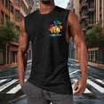 thumbnail image 5 of XUNKUSGA Tank Tops Men Cotton Sleeveless Mens T-Shirts Fashion Summer Graphic Tank Tops for Men Soft Skin Friendly Tee Shirts Mens for Gym Workout,#26,XL, 5 of 6