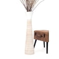 thumbnail image 7 of Leewadee Large White Home Decor Floor Vase - Wooden 34 inch Tall Farmhouse Decor Flower Holder For Fake Plant And Pampas Grass, 7 of 7