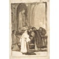 thumbnail image 2 of Francisco de Goya 14x18 Gold Ornate Wood Frame and Double Matted Museum Art Print Titled - Figures Inside a Church (ca. 1812-20), 2 of 4
