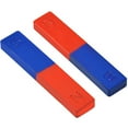 thumbnail image 1 of HEVIRGO 2Pcs/Set Physics Experiment Pole Teaching Tool Red Blue Painted N/S Bar Magnet, 1 of 6