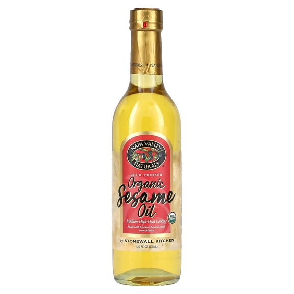 Napa Valley Naturals Organic Cold Pressed Sesame Oil, 12.7 Fl Oz.