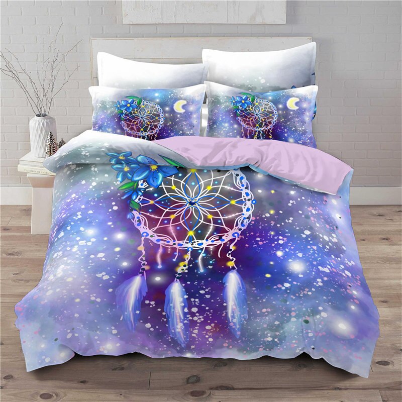 Dreamcatcher Duvet Cover For Teen Girls Adult Bohemian Mandala Feather