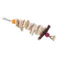 thumbnail image 1 of Cuttlefish Bone  Toy, Hand Made Hanging Buckle Design Bird Cuttlebone Toy Bite Resistance Colorful With Bell For Parrots For Budgie For African Greys, 1 of 8