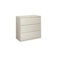 thumbnail image 2 of HON 800 Series Three-Drawer Lateral File, 42w x 19-1/4d x 40-7/8h, Light Gray, 2 of 3