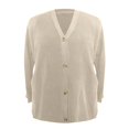 thumbnail image 5 of Ediodpoh Women’s Solid Color Cardigan Sweaters for Women Autumn Winter Versatile Buttons Knit Sweater Beige L, 5 of 5