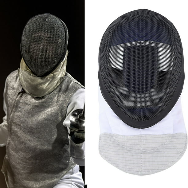 Máscara de Casco de Esgrima Máscara Deportiva de Esgrima Casco Protector de Esgrima con Babero Acolchado para la Práctica Diaria y la Competencia ANGGREK Otros