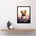 thumbnail image 4 of Tea Cup Yorkshire Terrier Lovers Gift Watercolour Pet Portrait Painting Artwork Art Print Framed Poster Wall Decor 12x16 inch, 4 of 5