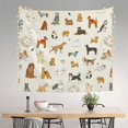 thumbnail image 2 of Sikiie Dogs Funny Pets tapestry wall hanging home decor for bedrooms, living rooms, dorms 60x51in, 2 of 6