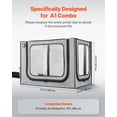 thumbnail image 3 of VEVOR 3D Printer Enclosure with Ventilation, Dustproof Waterproof Large Size 600D Oxford Cloth 3D Printer Tent, Constant Temperature Protective Case with LED, Designed for Bambu Lab A1 Combo, Grey, 3 of 9