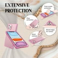 thumbnail image 2 of Insten Case for iPhone 12 Pro Max Case 6.7 Inch, Soft TPU Protective Cases with Reinforced Corners, Shock Absorption, Crystal Clear Pink Slim Cover for Women Girls, 2 of 10