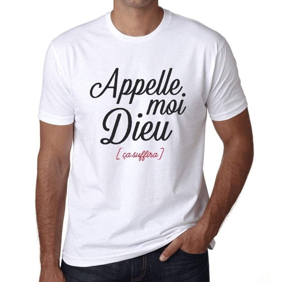 Men's Graphic T-Shirt Call Me God – Appelle Moi Dieu – Eco-Friendly Limited Edition Short Sleeve Tee-Shirt Vintage Birthday Gift Novelty