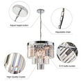 thumbnail image 3 of SIMPOL HOME Modern Crystal 3-Tier Adjustable 7-Light LED Chandelier Pendant Light, 3 of 6