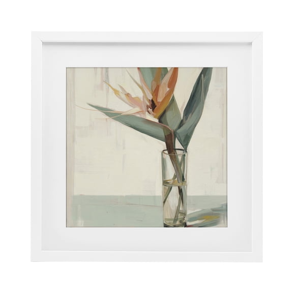 Stupell Industries Exotic Island Bloom White Framed Print Under Glass, design by Svetlana Aleynikova