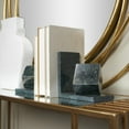 thumbnail image 2 of CosmoLiving by Cosmopolitan 7" Orb 10 lbs Green Marble Bookends (Set of 2), 2 of 8