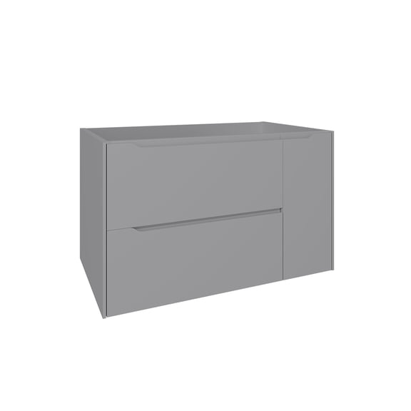 DAX Cenit Single Vanity Cabinet with 2 Drawers and 1 Door, 32", Matte Mist