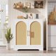 thumbnail image 1 of Yeshouse Aparador de ratán de 76 cm con 4 puertas y almacenamiento moderno | Consola decorativa y barra de café para sala, comedor y entrada, 1 of 7
