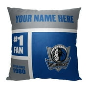 The Northwest 1NBA-69501-0006-RET 18 x 18 in. NBA Dallas Mavericks Colorblock Personalized Throw Pillow