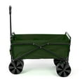 thumbnail image 6 of Seina 150lb Capacity Collapsible Steel Outdoor Utility Wagon Cart, Green, 6 of 6