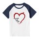 thumbnail image 3 of Blusas y camisas de manga corta con cuello redondo para niños y niñas, blusa de manga corta con estampado de cuello redondo, 3 of 7