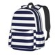 thumbnail image 1 of Disketp Navy Blue And White Stripes Mochila Escolar de Gran Capacidad y Peso Ligero, Mochila de Viaje Ideal para Escuela, Trabajo y Uso Diario, Cómoda y con Estilo, 1 of 8