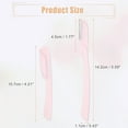 thumbnail image 3 of Unique Bargains 6pcs Eyebrow Razor for Women Foldable Facial Razor Stainless Steel Eyebrow Trimmer Skin Tool White Pink, 3 of 7