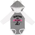 thumbnail image 3 of Inktastic Queens Are Born in July Boys or Girls Long Sleeve Baby Bodysuit, 3 of 5
