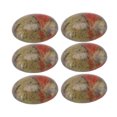 thumbnail image 2 of Piedras de cabujones pulidas, 20 piezas de cuentas de cabujones, cuentas de cabujones ovaladas sin agujeros, fabricación de joyas, piedras de cabujones, construcción robusta, 2 of 9