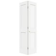 thumbnail image 3 of Interior White Primed Shaker 2 panel Solid Wood Core Bifold Closet Doors With Hardware Kit, 3 of 10