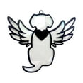 thumbnail image 2 of RuiJiao Dog Moon Suncatcher, Angel Memorial Statue - Stained Glass Window Hanging, Pet Sympathy Gift, 2 of 7