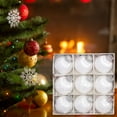 thumbnail image 4 of Mecorevxz 9Pcs 3.15Inch Large Shatterproof Foam Christmas Tree Decorations Christmas Balls Ornaments for Christmas Tree Hanging Pendants, 4 of 7