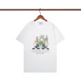 thumbnail image 1 of Casablanca 23 Primavera y novedad de verano estilo Fantasy Gate Starry Sky Castle casa letra logo camiseta de manga corta para parejasD367 blanco, 1 of 4