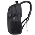 thumbnail image 4 of Mochila para portátil para hombre Mochila delgada con puerto de carga Mochilas de viaje/trabajo/negocios resistentes al agua (negro), 4 of 5