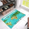 thumbnail image 3 of POP World Map with Animals and Birds Indoor Doormat 30x18 Inches Non Slip Front Entrance Door Mat Rug, 3 of 3