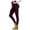 Purple, variant on UFOUND Women Lambswool Lined Leggings High Waist Winter Yoga Pants Soft Warm Tummy Control Everyday Tights