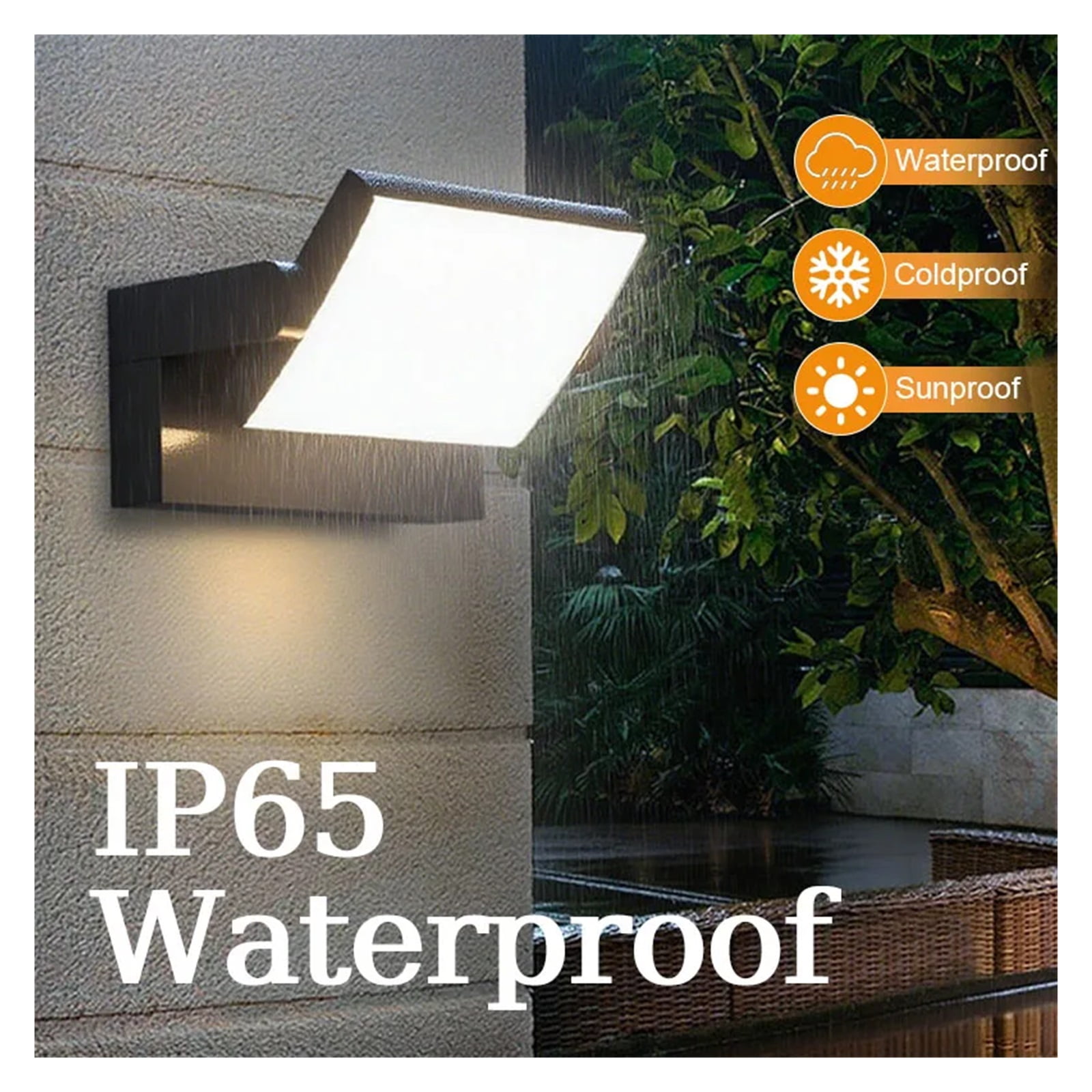 LED Outdoor Wall Light 24W IP65 Waterproof Motion Sensor Wall Lamp Modern Indoor Home Balcony Porch Garden Decoration Lighting