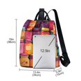 thumbnail image 3 of FORMRS Women's Travel Backpack Purse Anti-Theft Hidden Pockets Casual Shoulder Bag, Purple Jar, 3 of 7