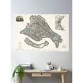 thumbnail image 2 of 1838 Vintage Map Of Venice, Italy Poster Wall Art, Modern Wall Decor For Living Room Bedroom, 24x36 UNFRAMED, 2 of 3
