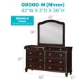 thumbnail image 4 of Glory Furniture Triton 8-Drawers Bedroom Dresser in Cappuccino, 4 of 8